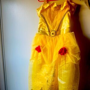 Princess Belle Disney dress, 5-6, excellent condition